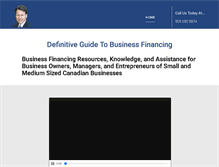 Tablet Screenshot of businessfinancespecialist.com